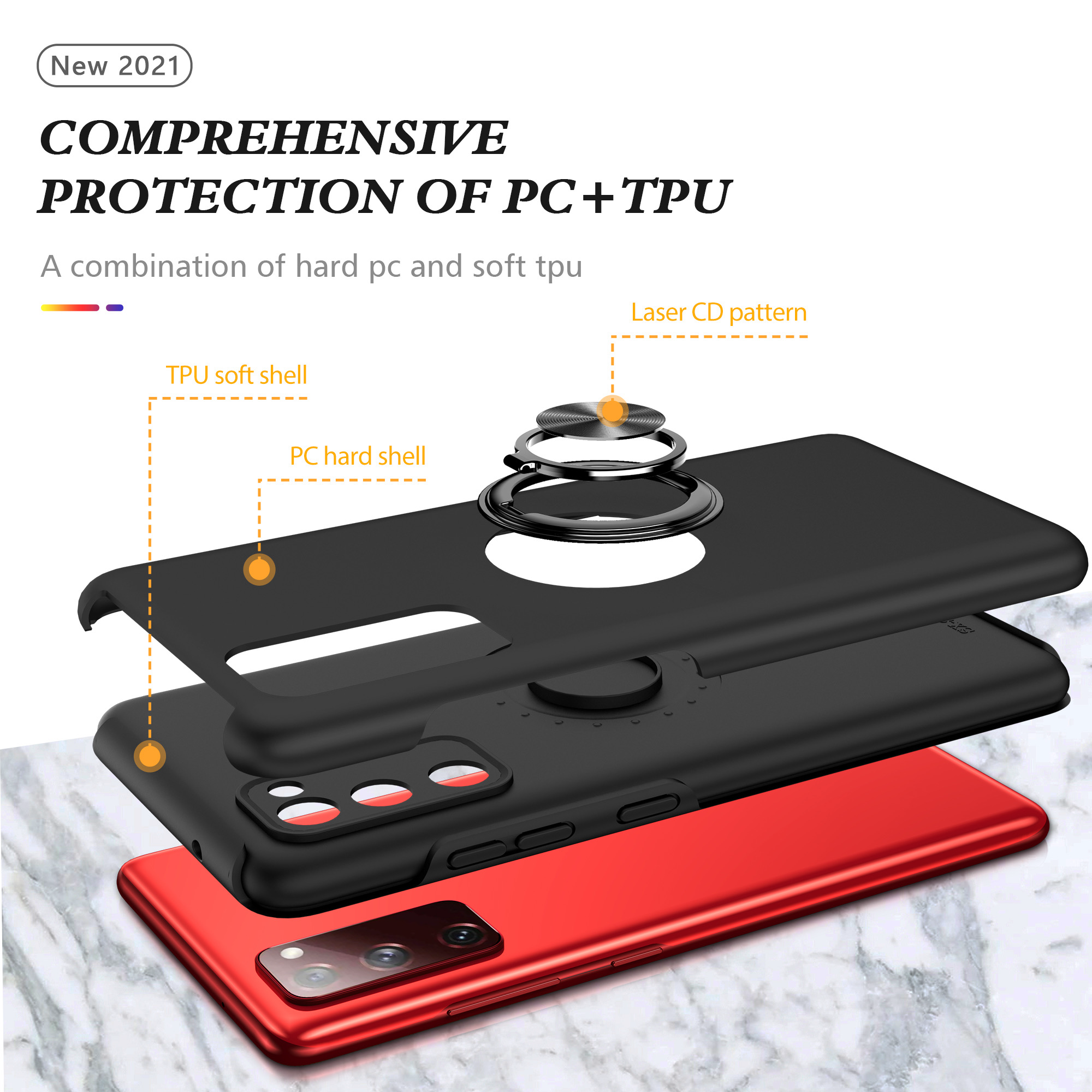 iPhone 16 Pro Max 6.9 Mag Ring Case With Kickstand