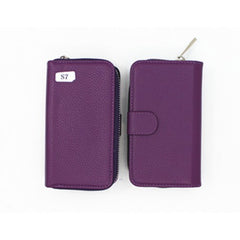 Samsung S7 Book Case Litchi Zip Wallet Case ( Leather Style )