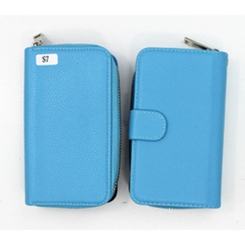 Samsung S7 Book Case Litchi Zip Wallet Case ( Leather Style )