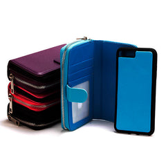 iPhone 4 / 4s 3.5  Book Case Classic Zip Leather Wallet Case