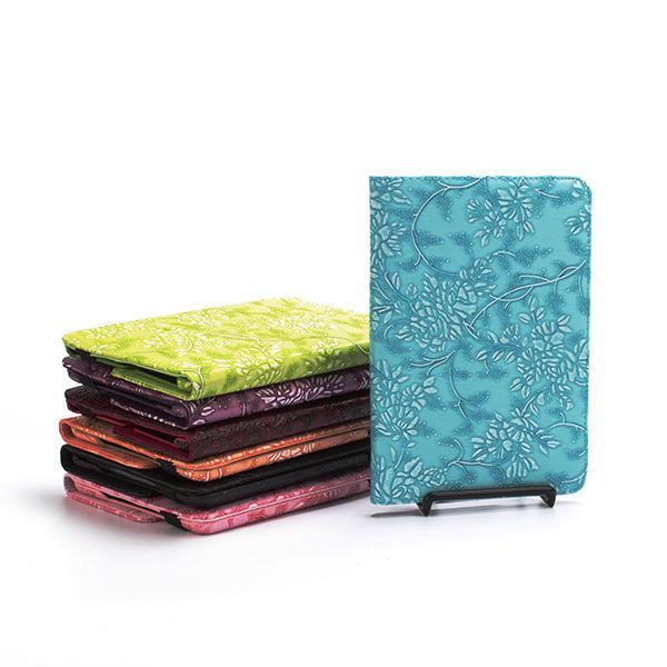 iPad Mini 1 2 3 Book Case Rotating  Embossed Flower