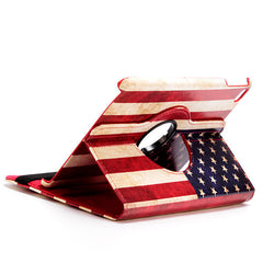 iPad 2 3 4 Book Case Rotating  Pattern Printed