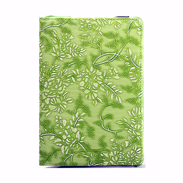 iPad Air 2  9.7  Book Case Rotating  Embossed Flower