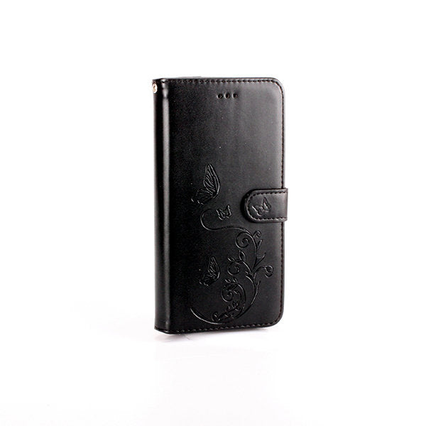 Samsung S9 Book Case Embossed Butterfly Flower