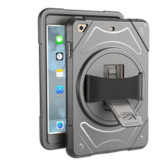 iPad Mini 4 / 5 Tough Robot ShockProof Case with Leather Rotating Handle