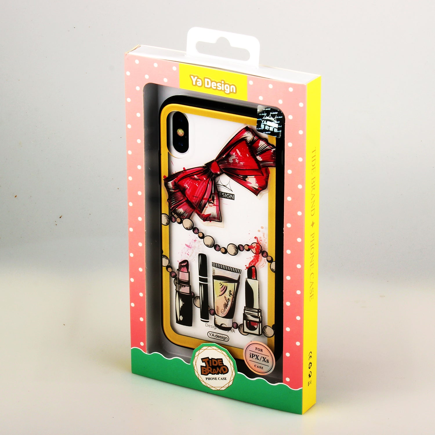 iPhone Xs Max 6.5  Clear Printed Tough Back Case